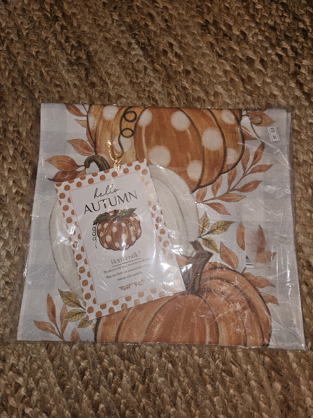 Autumn Pumpkin Table Runner - Orange